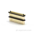 Conector de cabeçalho de pino de passo de 1,27 mm Plástico duplo